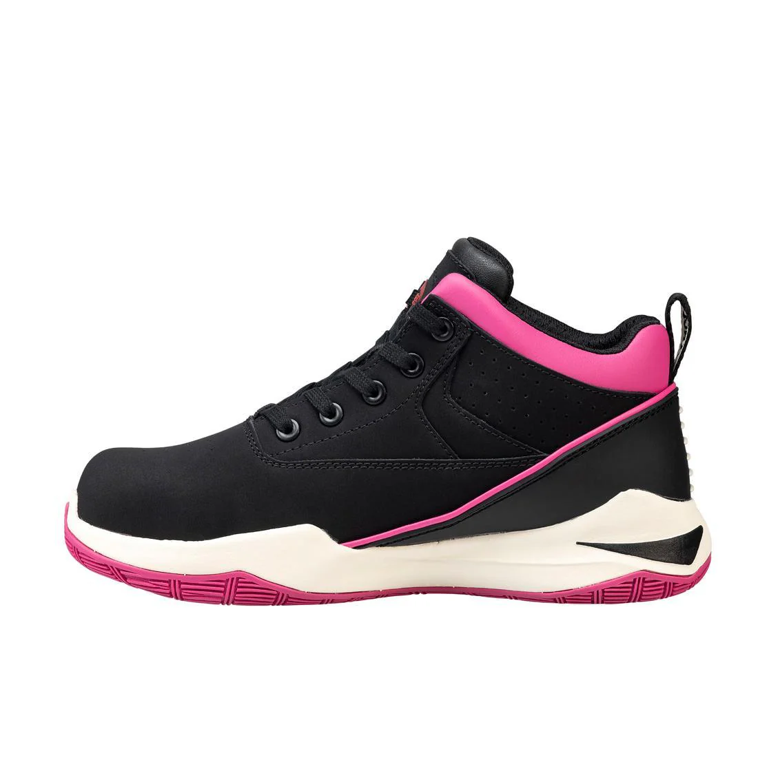 Reaction Women’s Aluminum Toe Work Boots – Black/Pink - Image 6