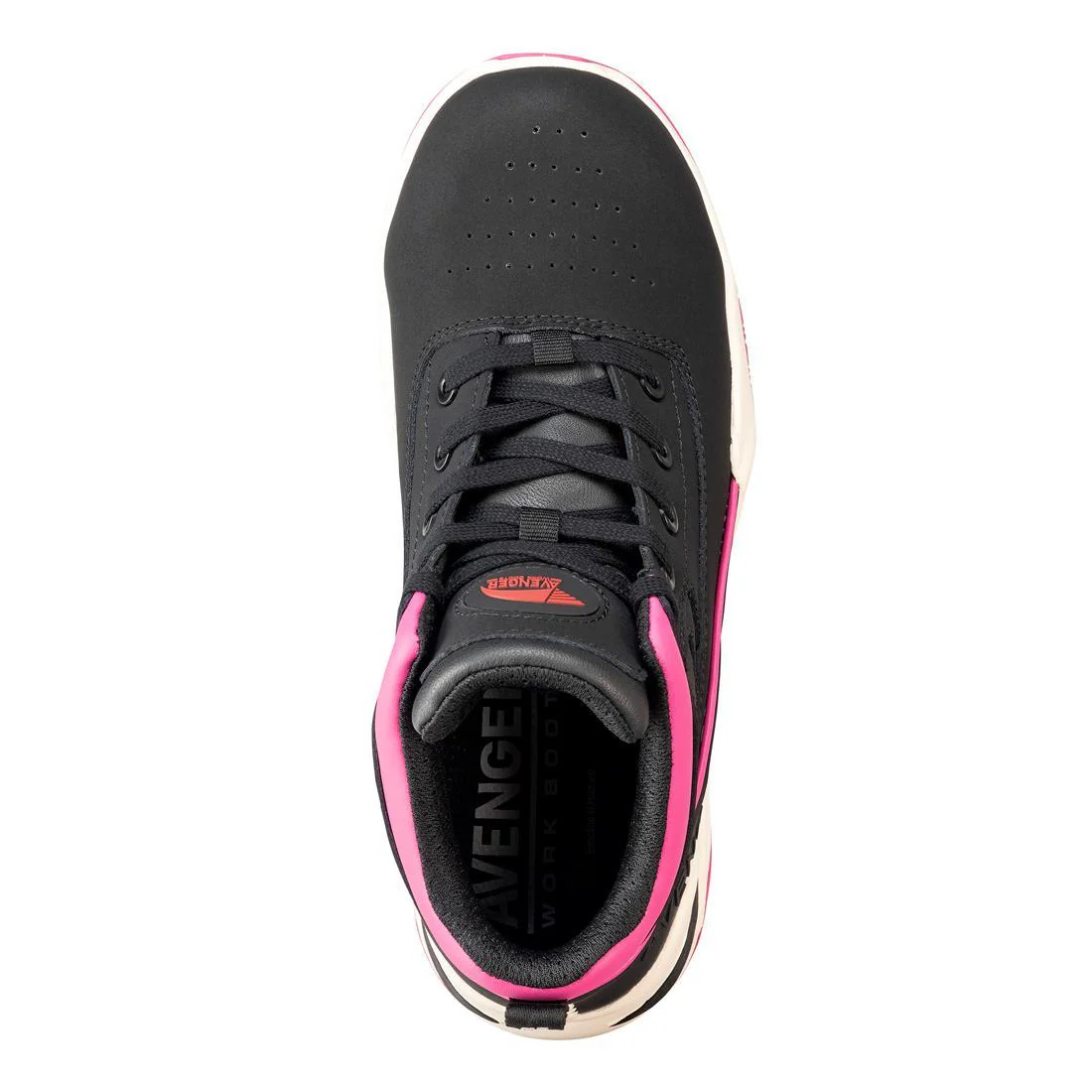 Reaction Women’s Aluminum Toe Work Boots – Black/Pink - Image 7