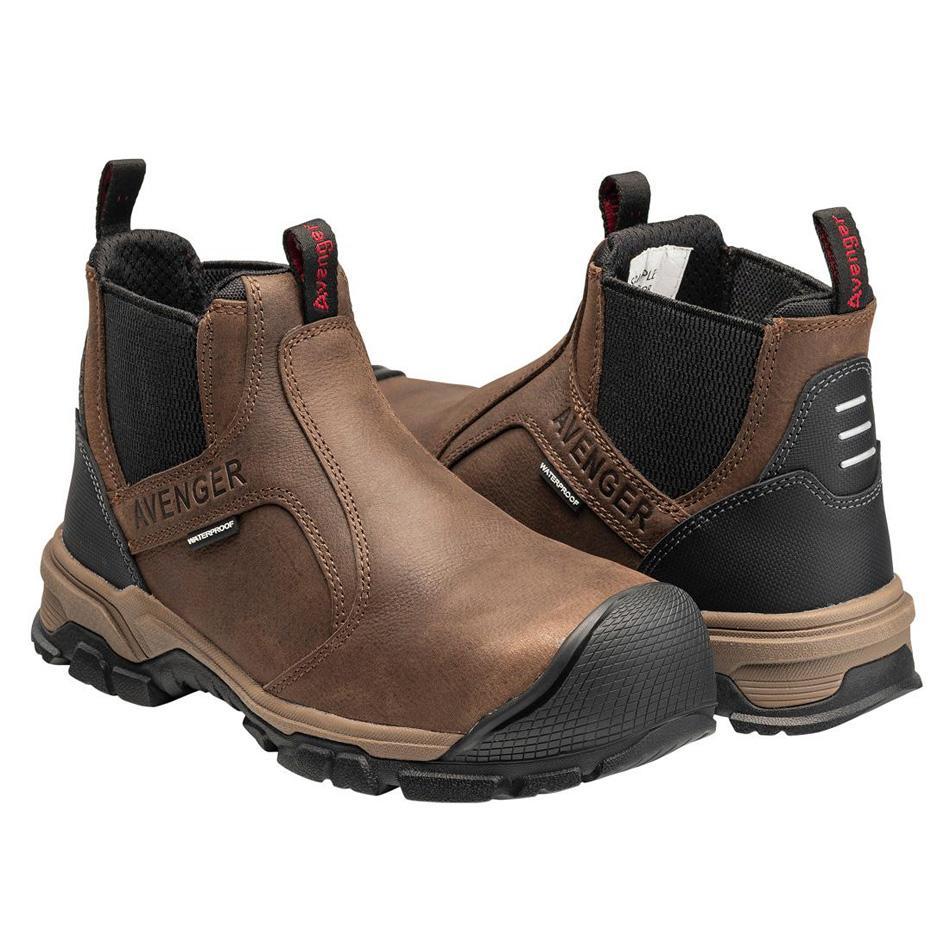 Ripsaw Puncture Resistant Alloy Toe Chelsea Work Boot – Brown - Image 6