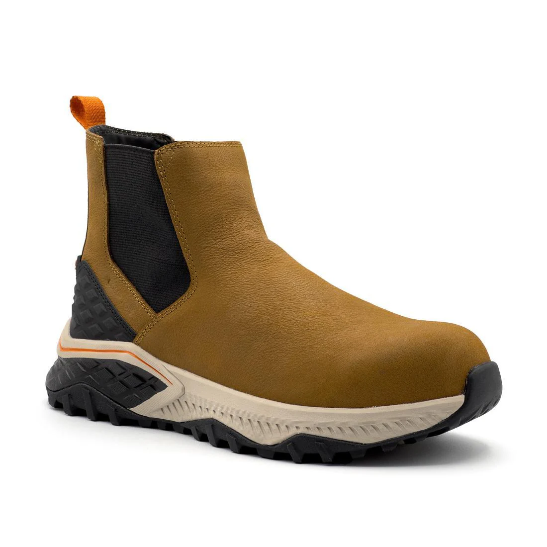 Summit Trail Women’s Composite Toe Chelsea Work Boot – Light Brown - Image 2