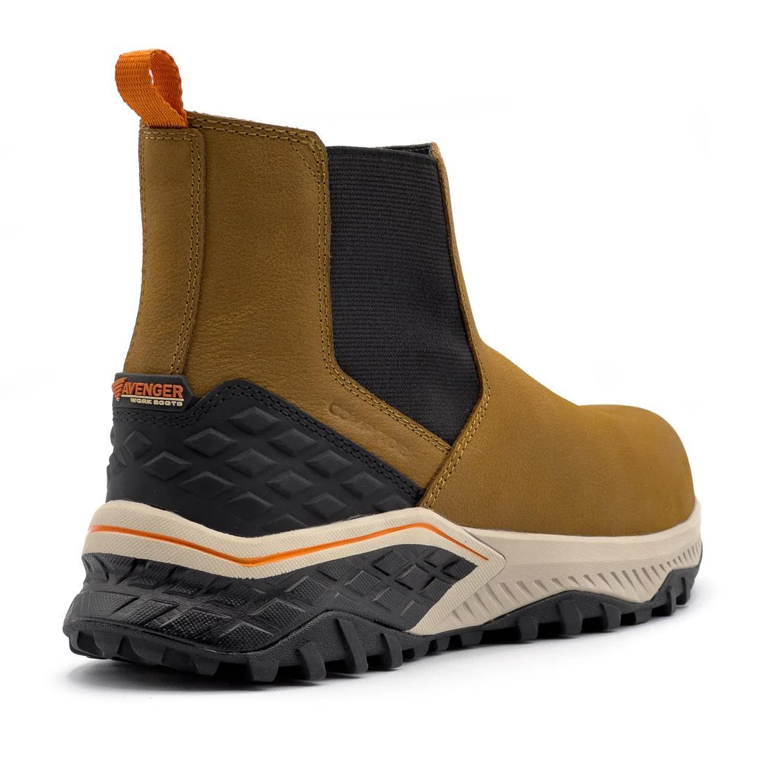 Summit Trail Women’s Composite Toe Chelsea Work Boot – Light Brown - Image 5