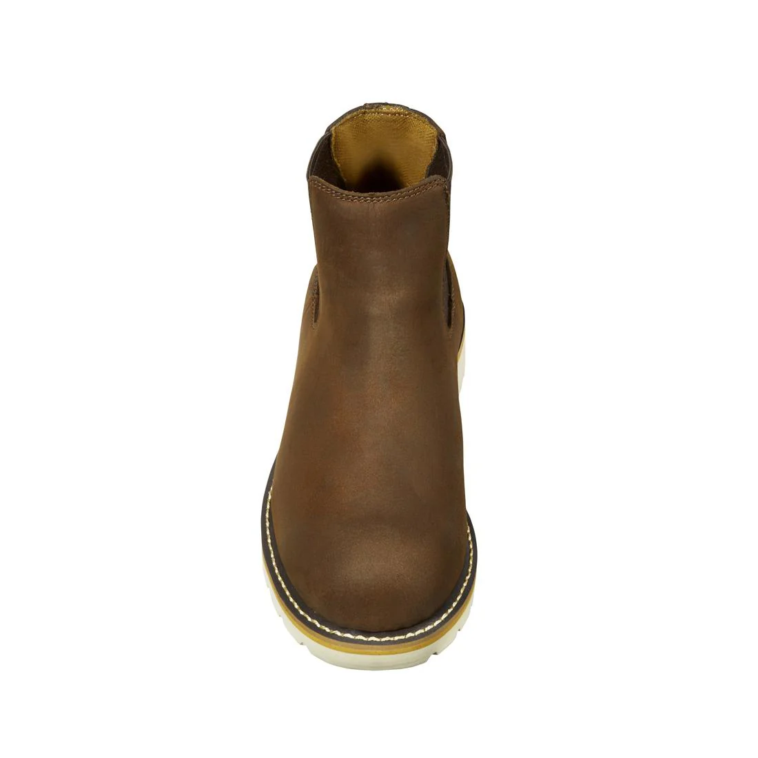 5" Wedge Steel Toe Chelsea Work Boot Dark Brown - Image 3