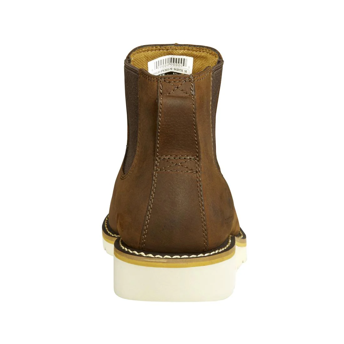 5" Wedge Steel Toe Chelsea Work Boot Dark Brown - Image 4