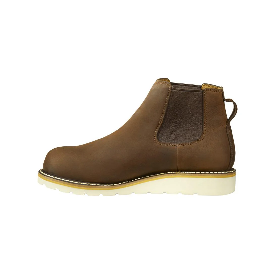 5" Wedge Steel Toe Chelsea Work Boot Dark Brown - Image 6