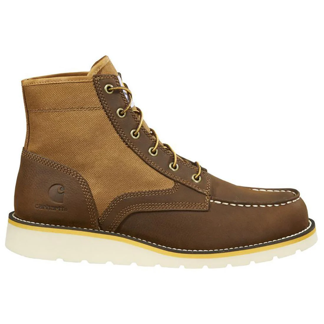6" F/L Moc Toe Wedge Soft Toe Boot Brown