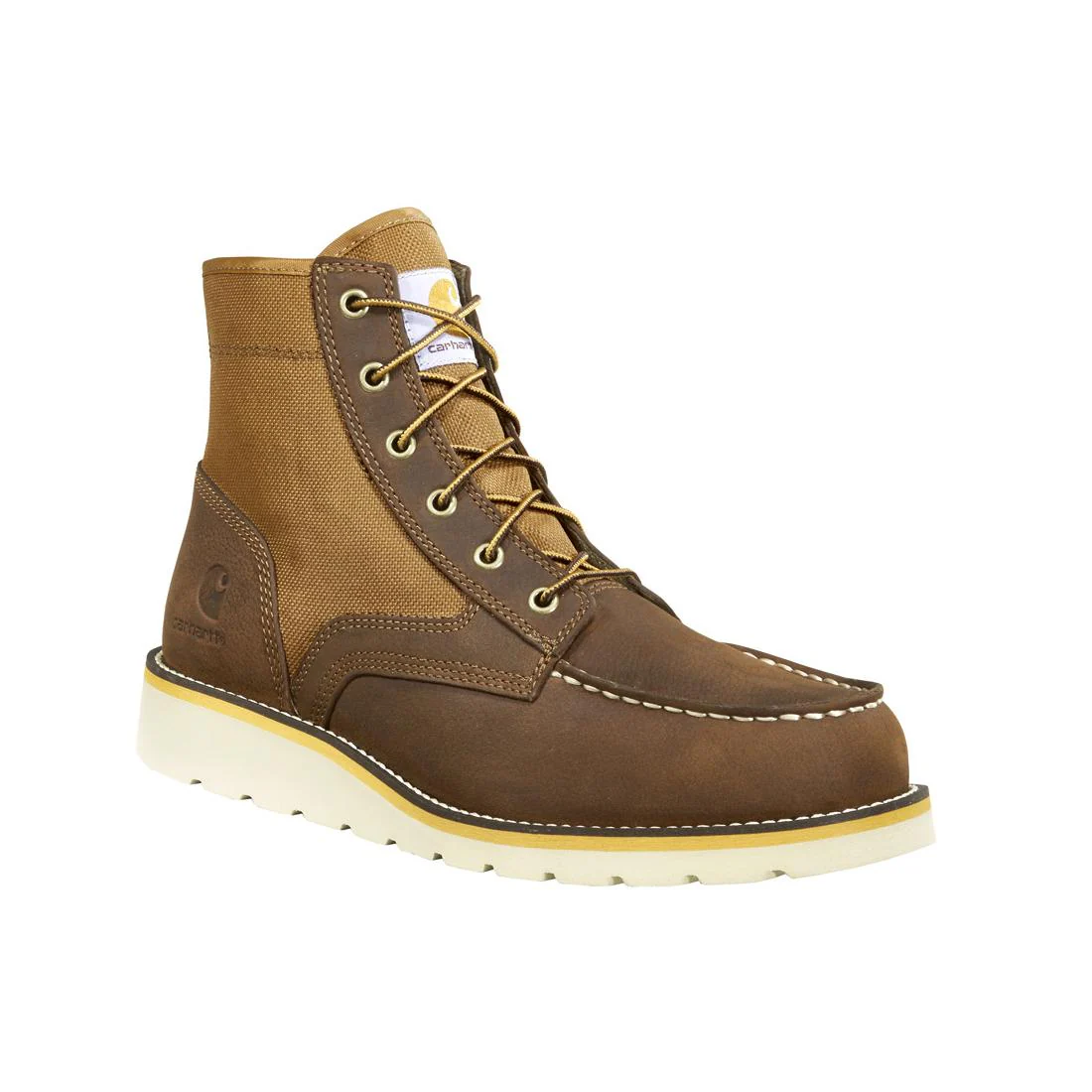 6" F/L Moc Toe Wedge Soft Toe Boot Brown - Image 2