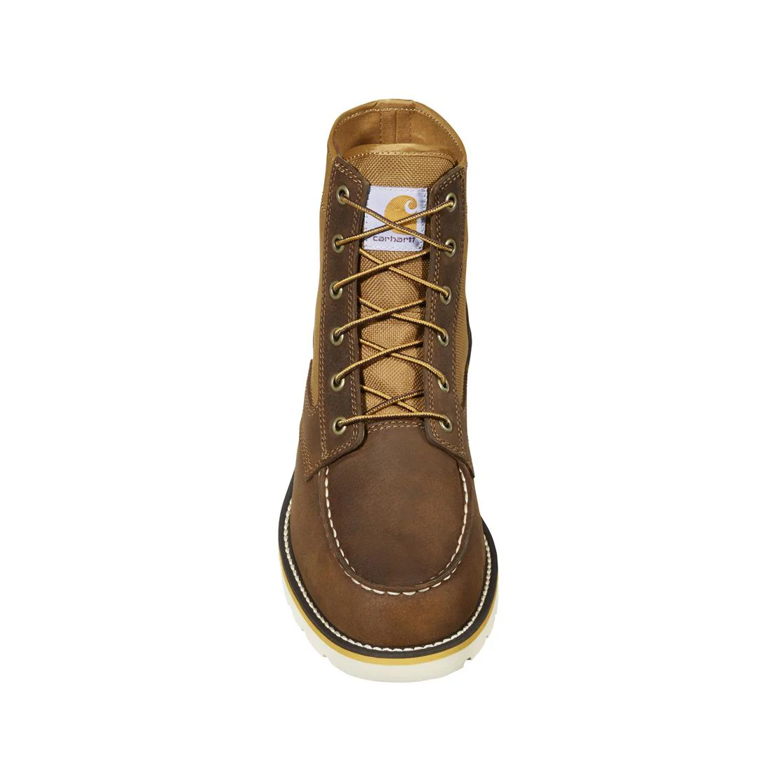 6" F/L Moc Toe Wedge Soft Toe Boot Brown - Image 4