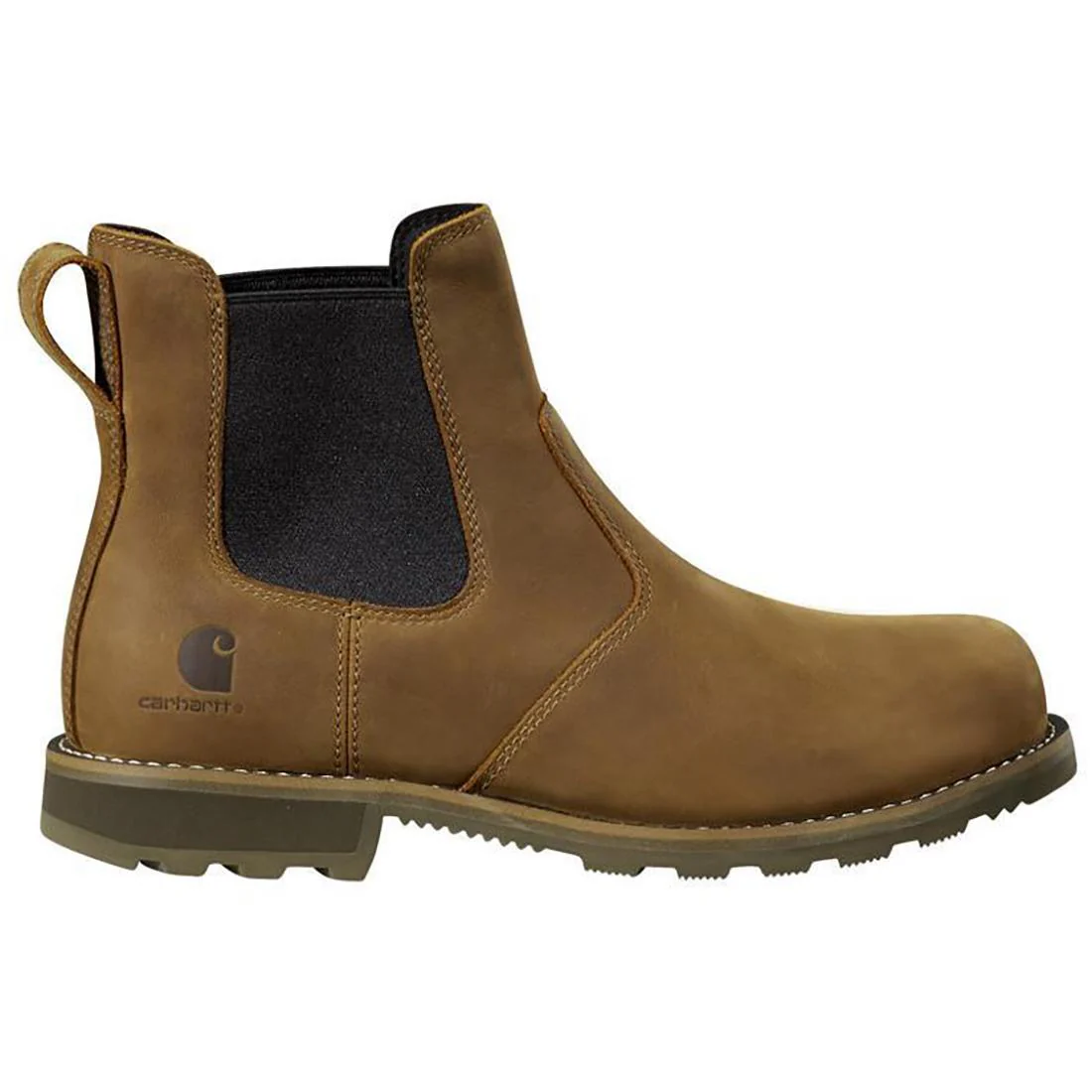5" Frontier Water Resistant Chelsea Steel-Toe Boot Brown Nubuck
