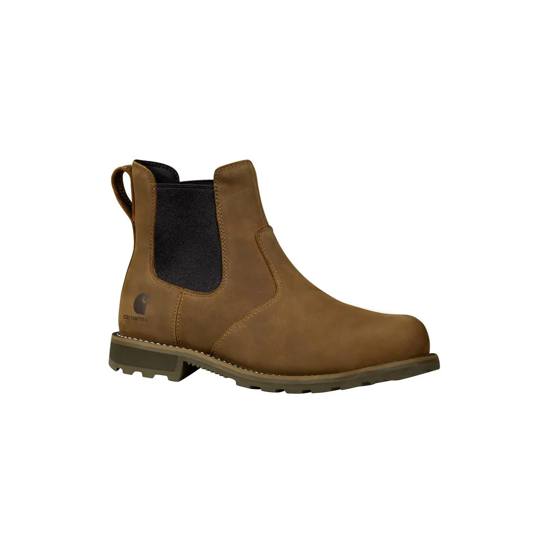 5" Frontier Water Resistant Chelsea Steel-Toe Boot Brown Nubuck - Image 2