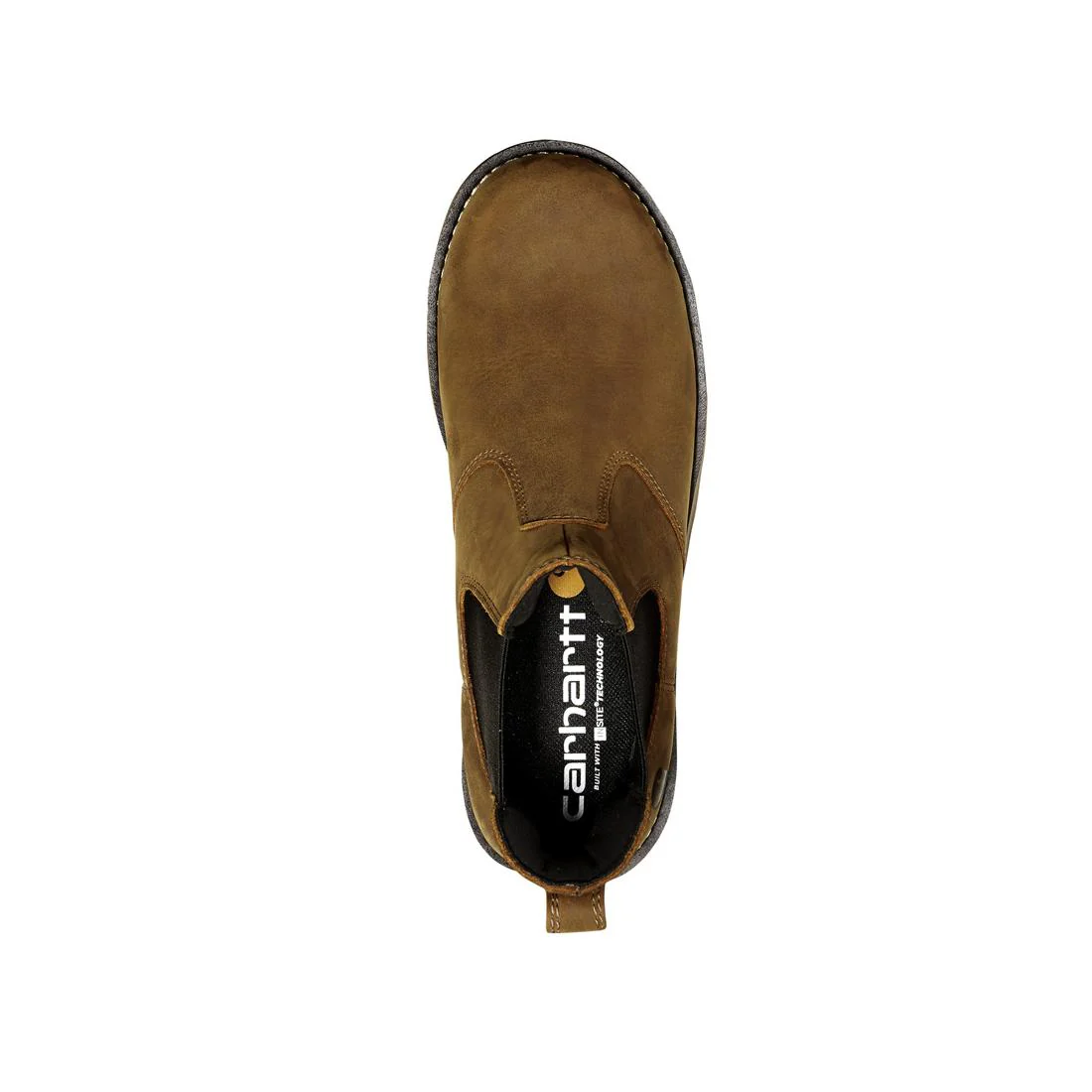5" Frontier Water Resistant Chelsea Steel-Toe Boot Brown Nubuck - Image 8