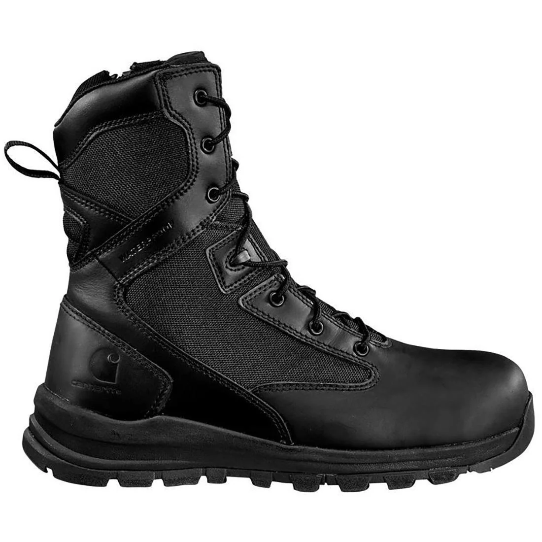 8" Gilmore Waterproof Side Zip Nano Toe Work Boot Black