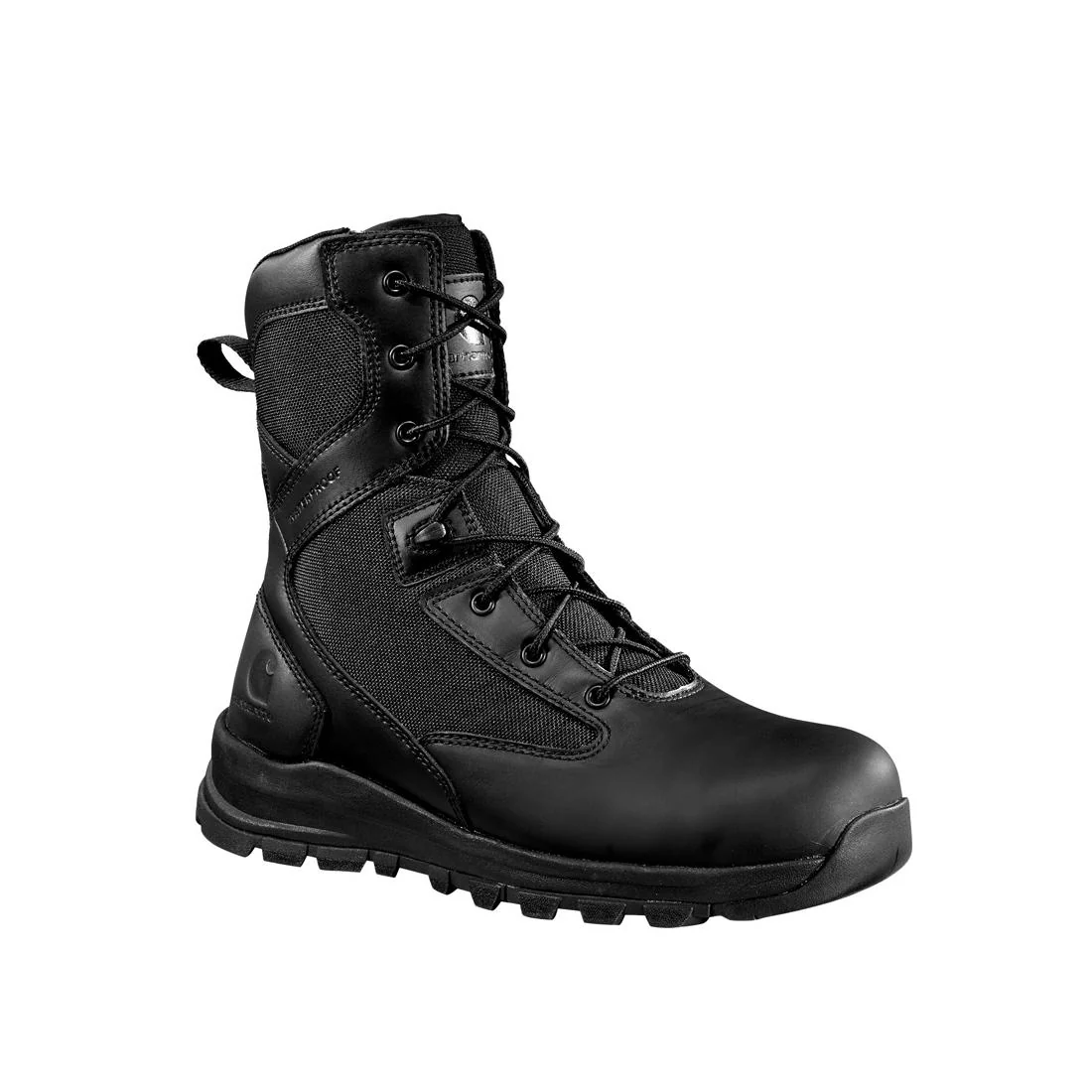 8" Gilmore Waterproof Side Zip Nano Toe Work Boot Black - Image 2