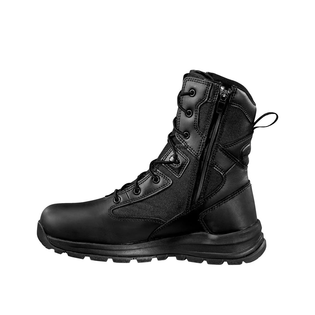 8" Gilmore Waterproof Side Zip Nano Toe Work Boot Black - Image 6