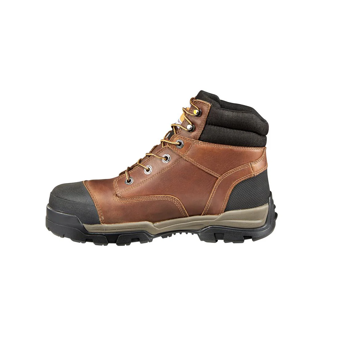 6" Ground Force Waterproof Composite Toe Work Boot Red Brown - Image 6