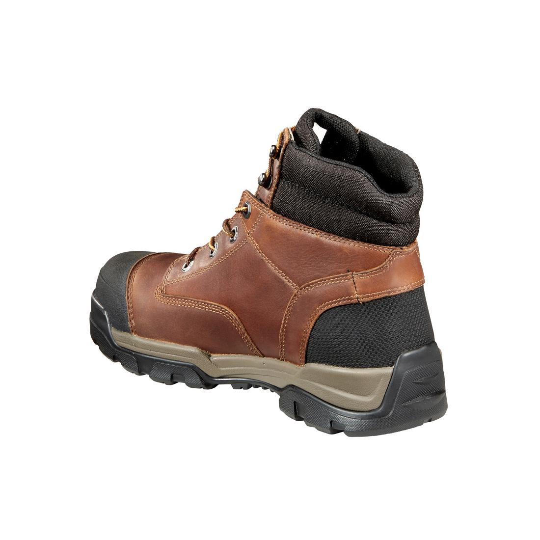 6" Ground Force Waterproof Composite Toe Work Boot Red Brown - Image 7