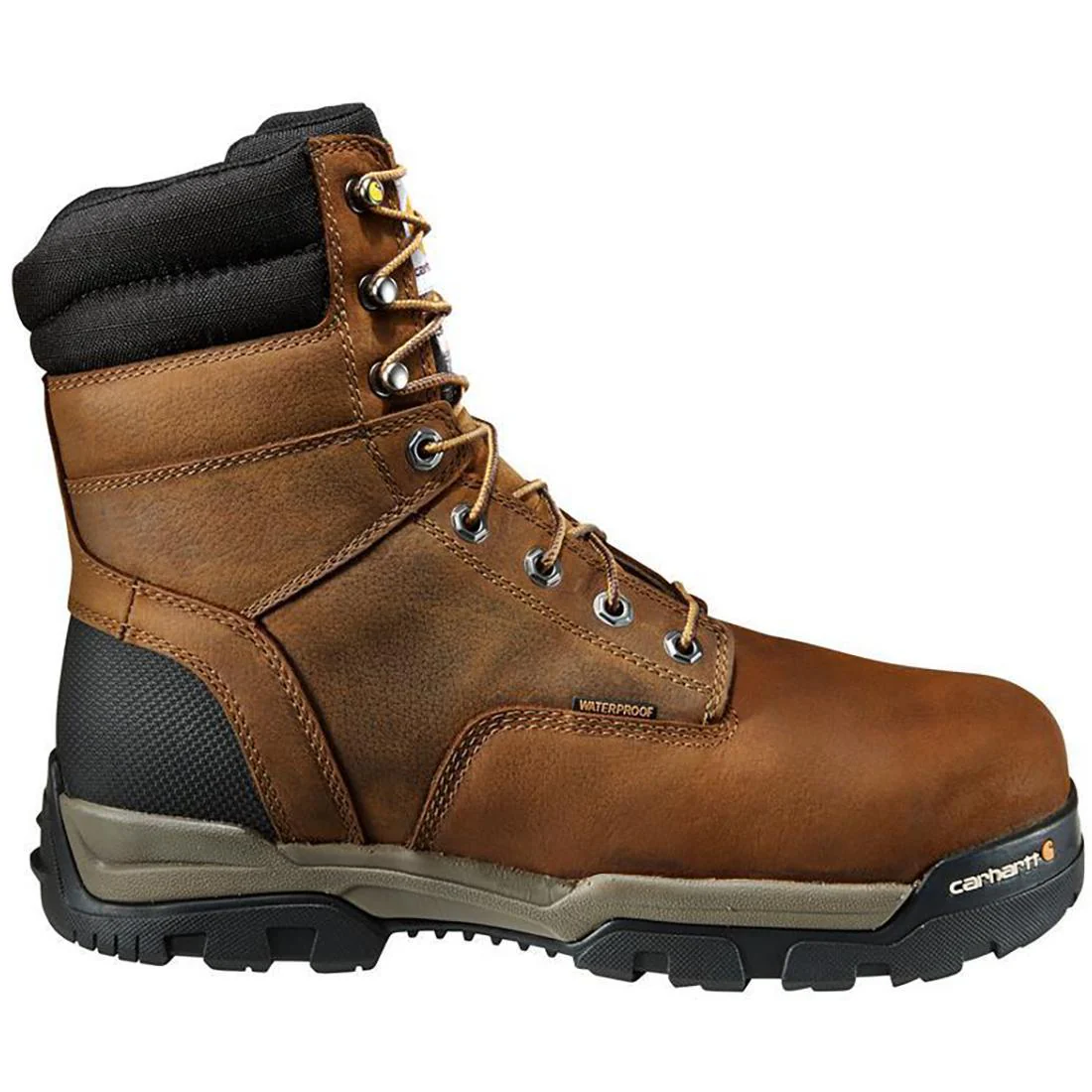 8" Ground Force Waterproof Insulated Soft Toe Boot Brown