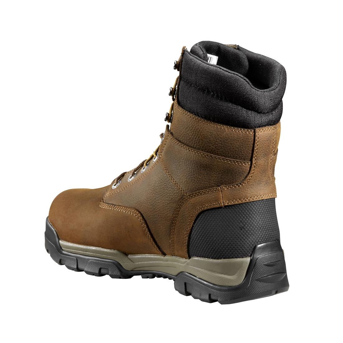 8" Ground Force Waterproof Insulated Soft Toe Boot Brown - Image 7