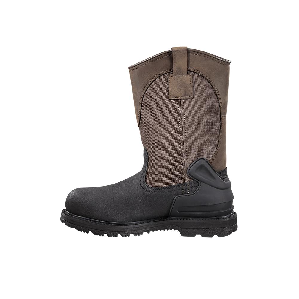 11" Heritage Soft-Toe Waterproof Insulated Pull-On Wellington Work Boot Dark Brown/Black - Image 6