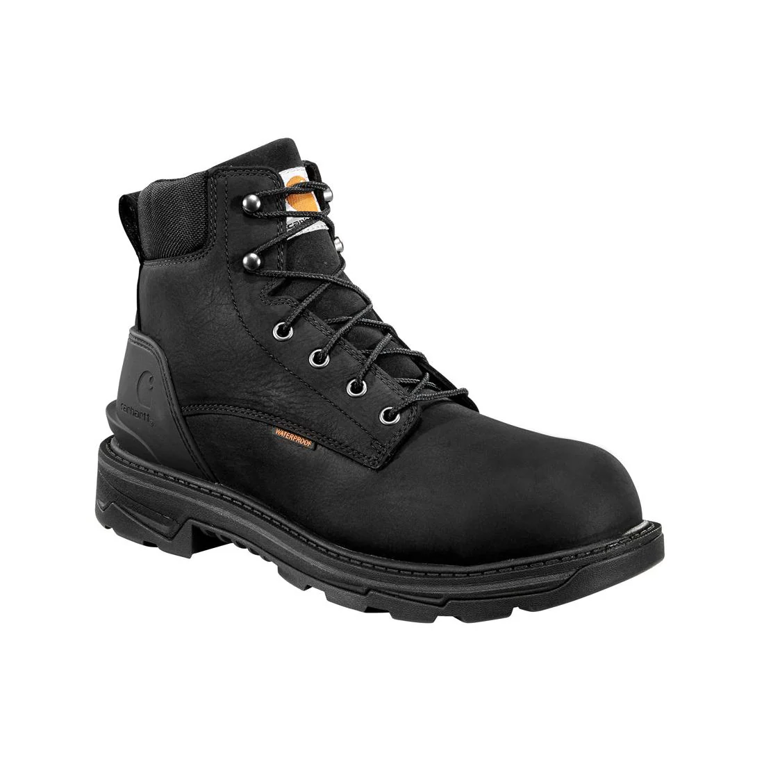 6" Ironwood Waterproof Alloy Toe Work Boot Black - Image 2