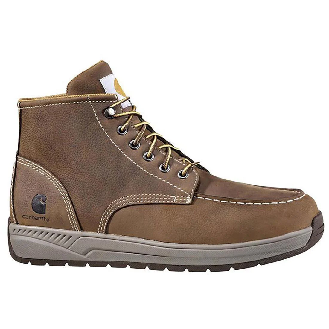4" Lightweight Wedge Soft-Toe Moc Toe Chukka Boot Brown