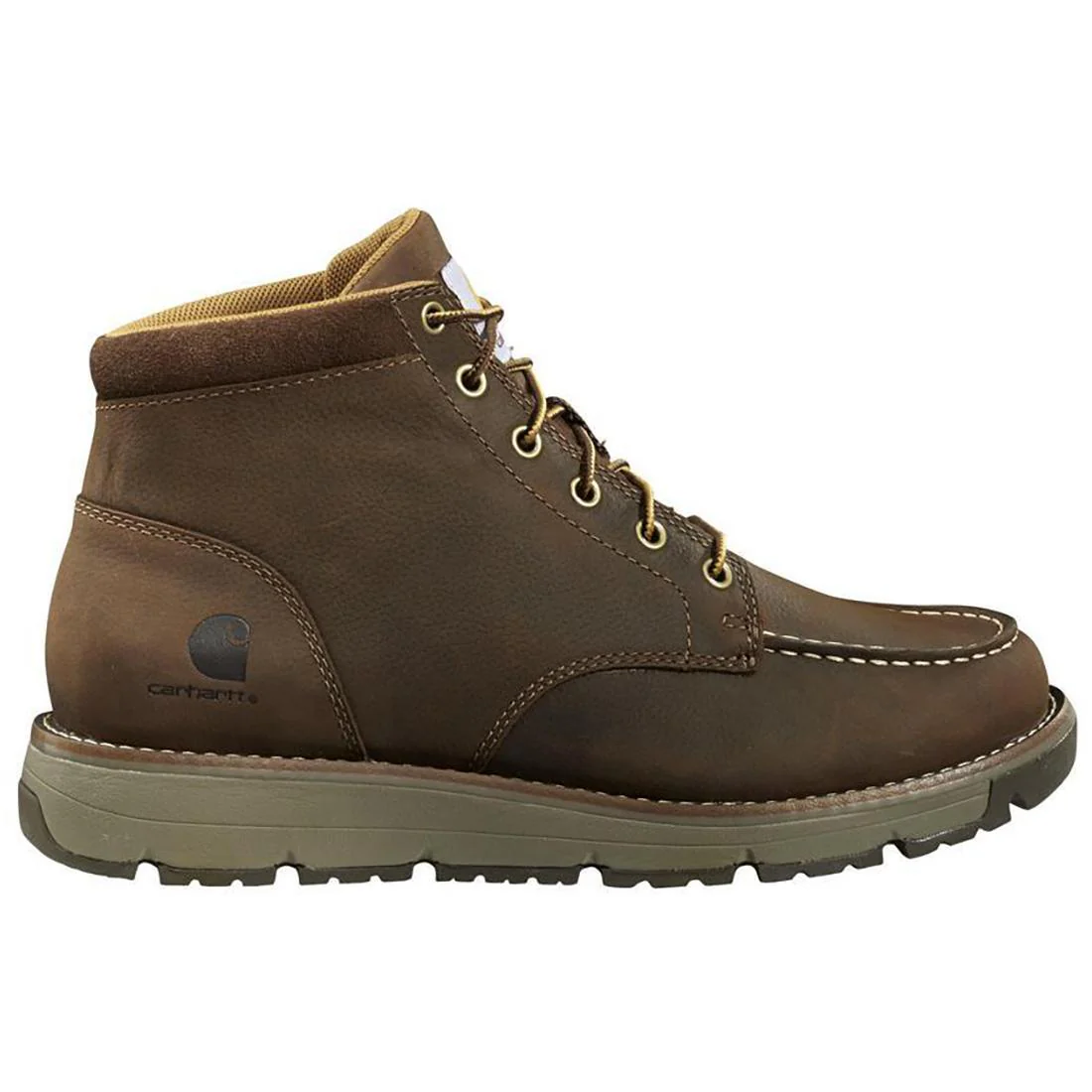 5" Millbrook Moc Wedge Steel Toe Work Boot Brown