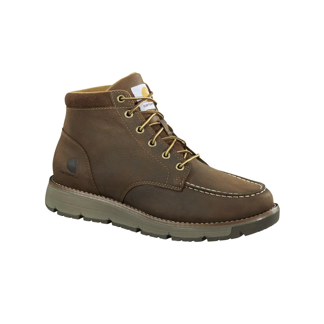 5" Millbrook Moc Wedge Steel Toe Work Boot Brown - Image 2