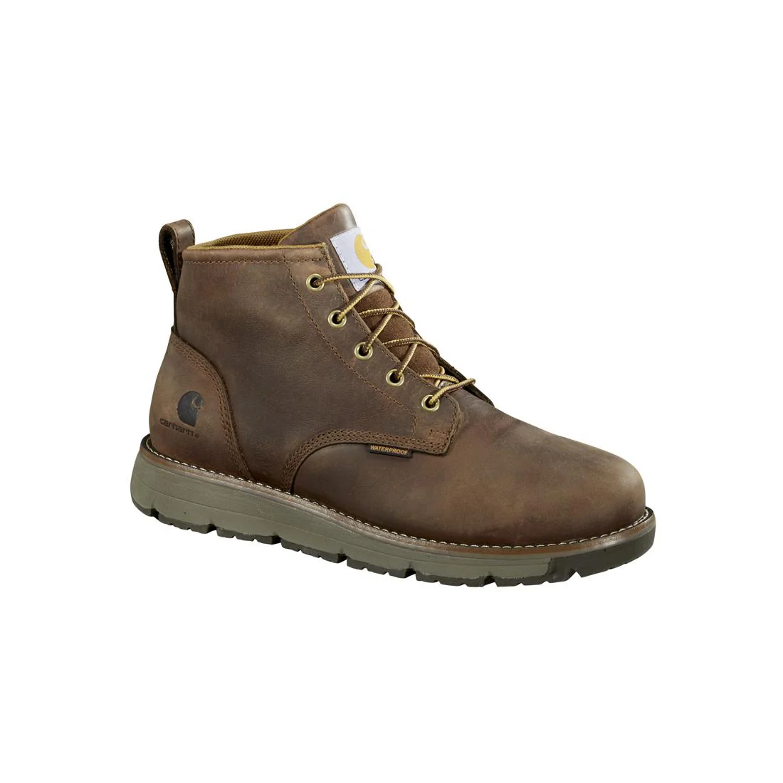 5" Millbrook Waterproof Wedge Soft Toe Boot Brown - Image 2