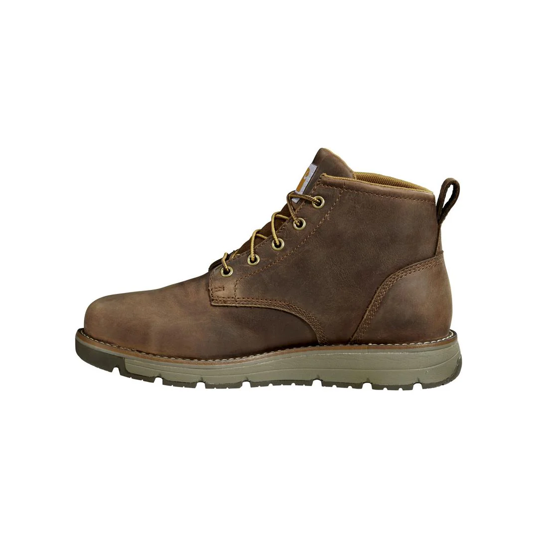 5" Millbrook Waterproof Wedge Soft Toe Boot Brown - Image 6