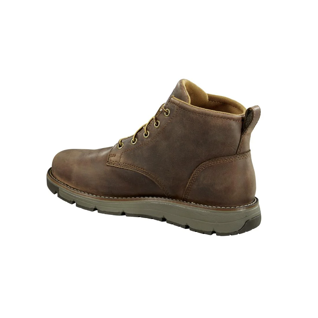 5" Millbrook Waterproof Wedge Soft Toe Boot Brown - Image 7