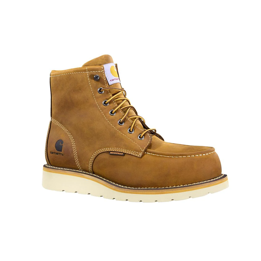 6" Moc Toe Wedge Nano Toe Boot Dark Bison Oil Tanned - Image 2