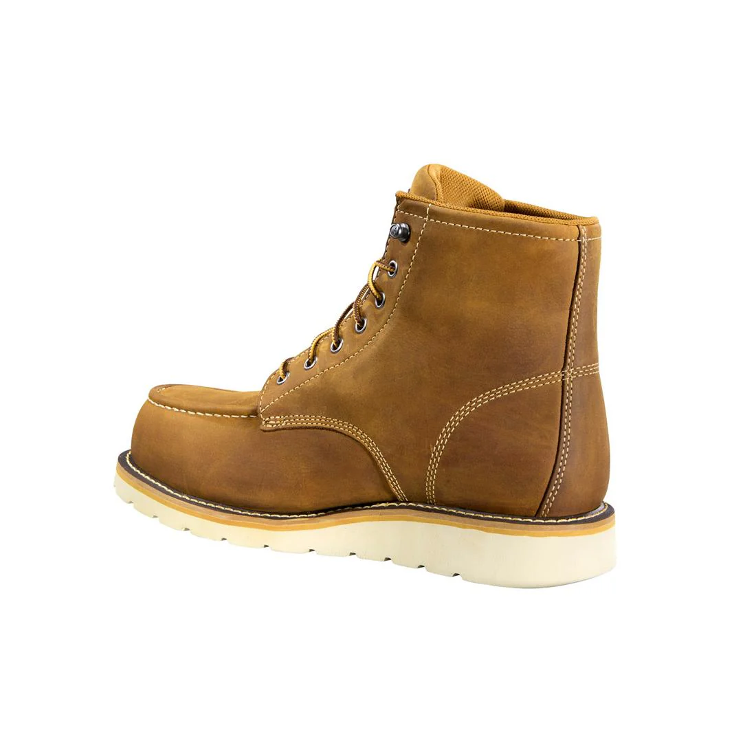 6" Moc Toe Wedge Nano Toe Boot Dark Bison Oil Tanned - Image 5