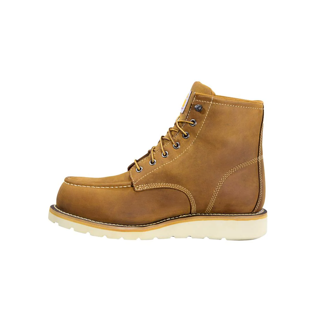 6" Moc Toe Wedge Nano Toe Boot Dark Bison Oil Tanned - Image 6