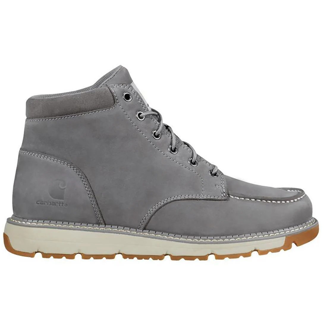 5" Millbrook Moc Toe Wedge Soft Toe Boot Grey
