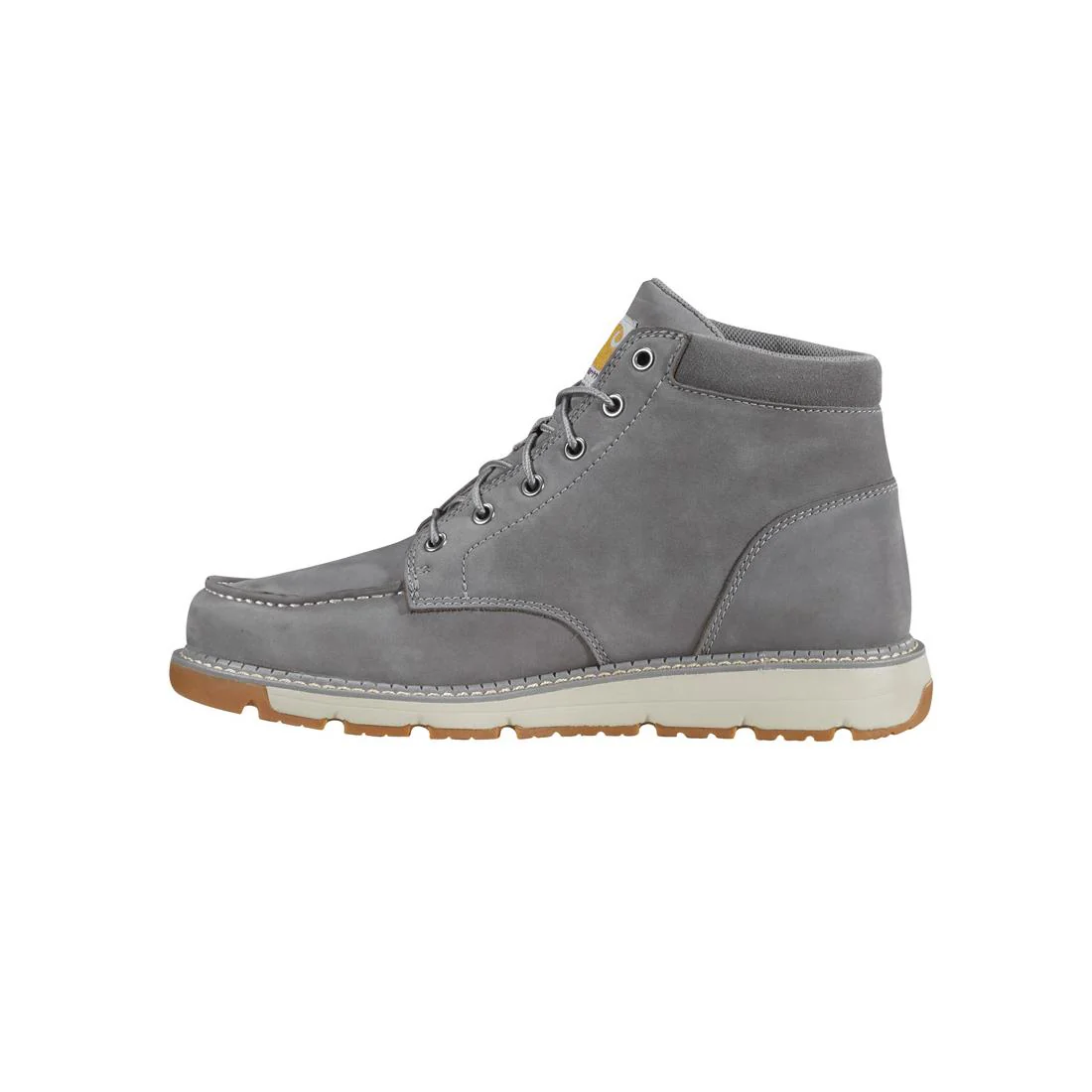 5" Millbrook Moc Toe Wedge Soft Toe Boot Grey - Image 6