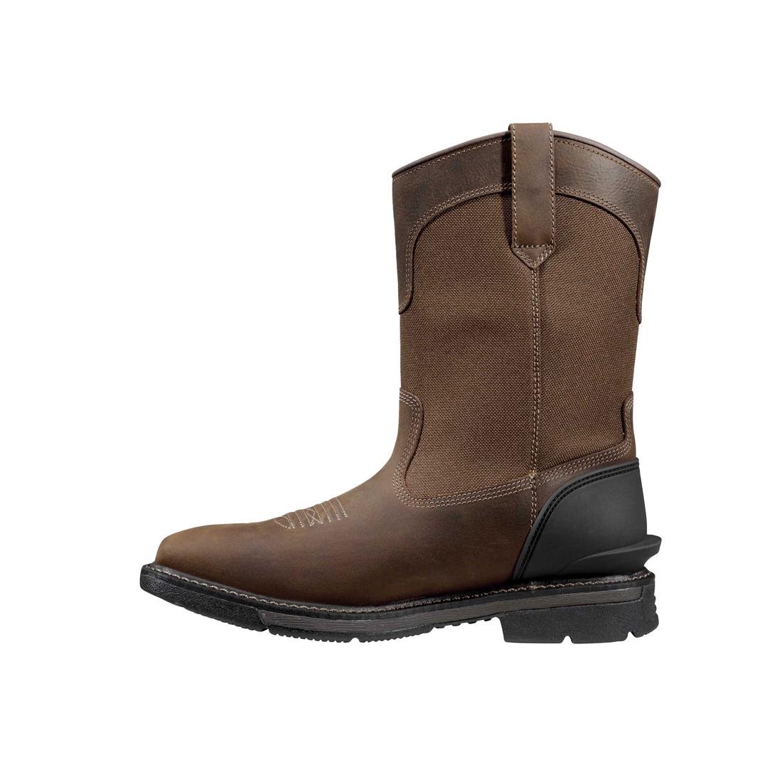 11" Montana Soft-Toe Water Resistant Square Toe Wellington Boot Brown - Image 6