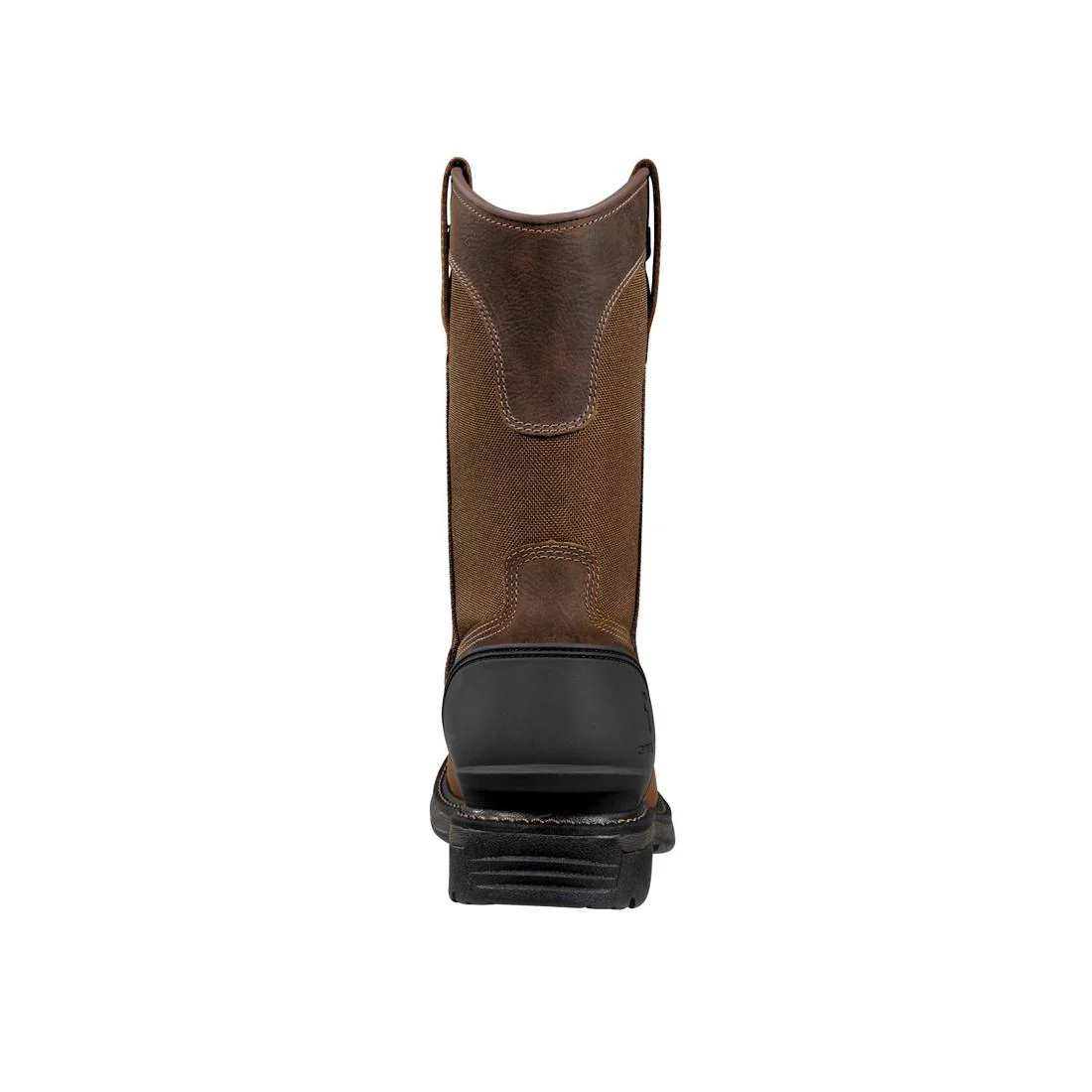 11" Montana Steel-Toe Water Resistant Square Toe Wellington Pull-On Work Boot Brown - Image 5
