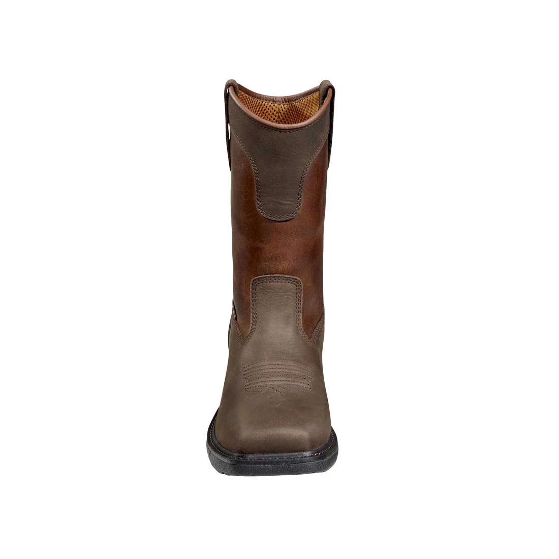 11" Montana Steel-Toe Waterproof Square Toe Wellington Pull-On Work Boot Dark Red Brown - Image 4