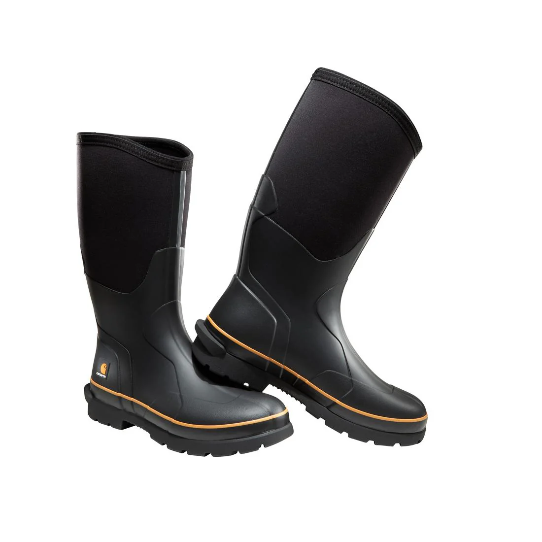 15" Mudrunner Waterproof Rubber Soft Toe Boot Black - Image 4