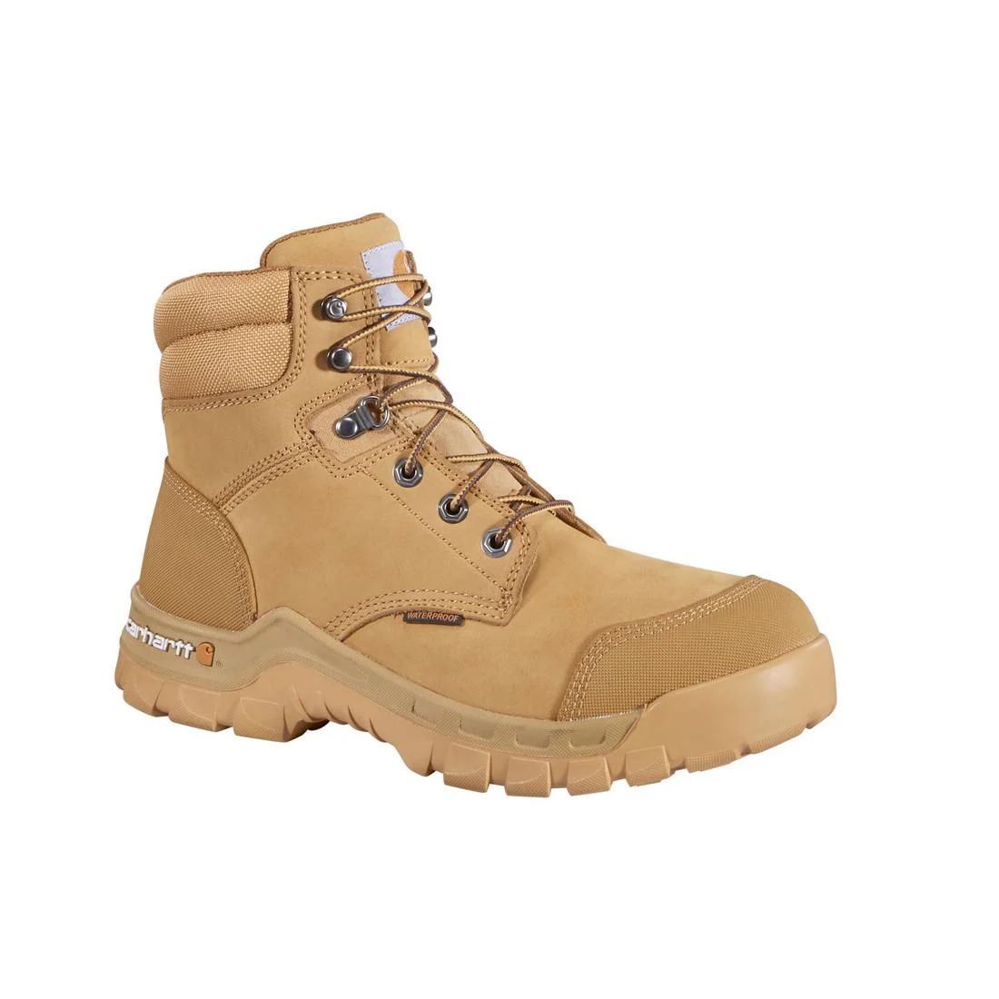6" Rugged Flex Waterproof Composite Toe Work Work Boot Wheat - Image 2