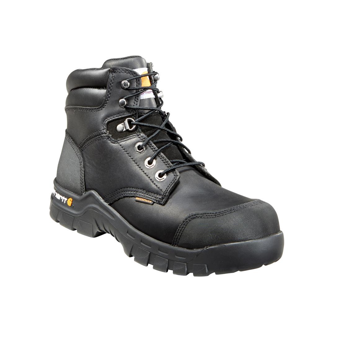 6" Rugged Flex Waterproof Composite Toe Work Boot Black - Image 2