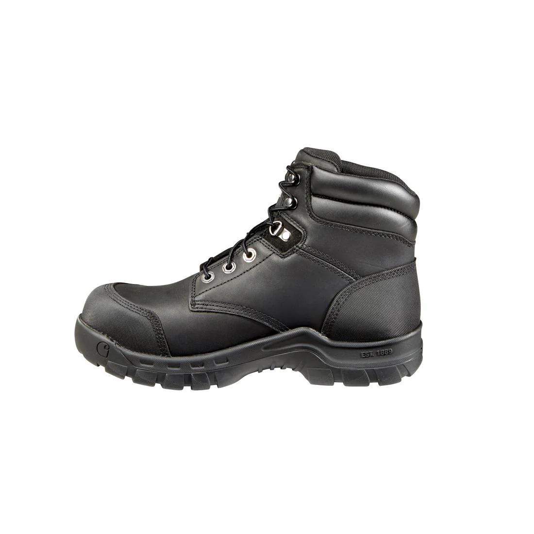 6" Rugged Flex Waterproof Composite Toe Work Boot Black - Image 5