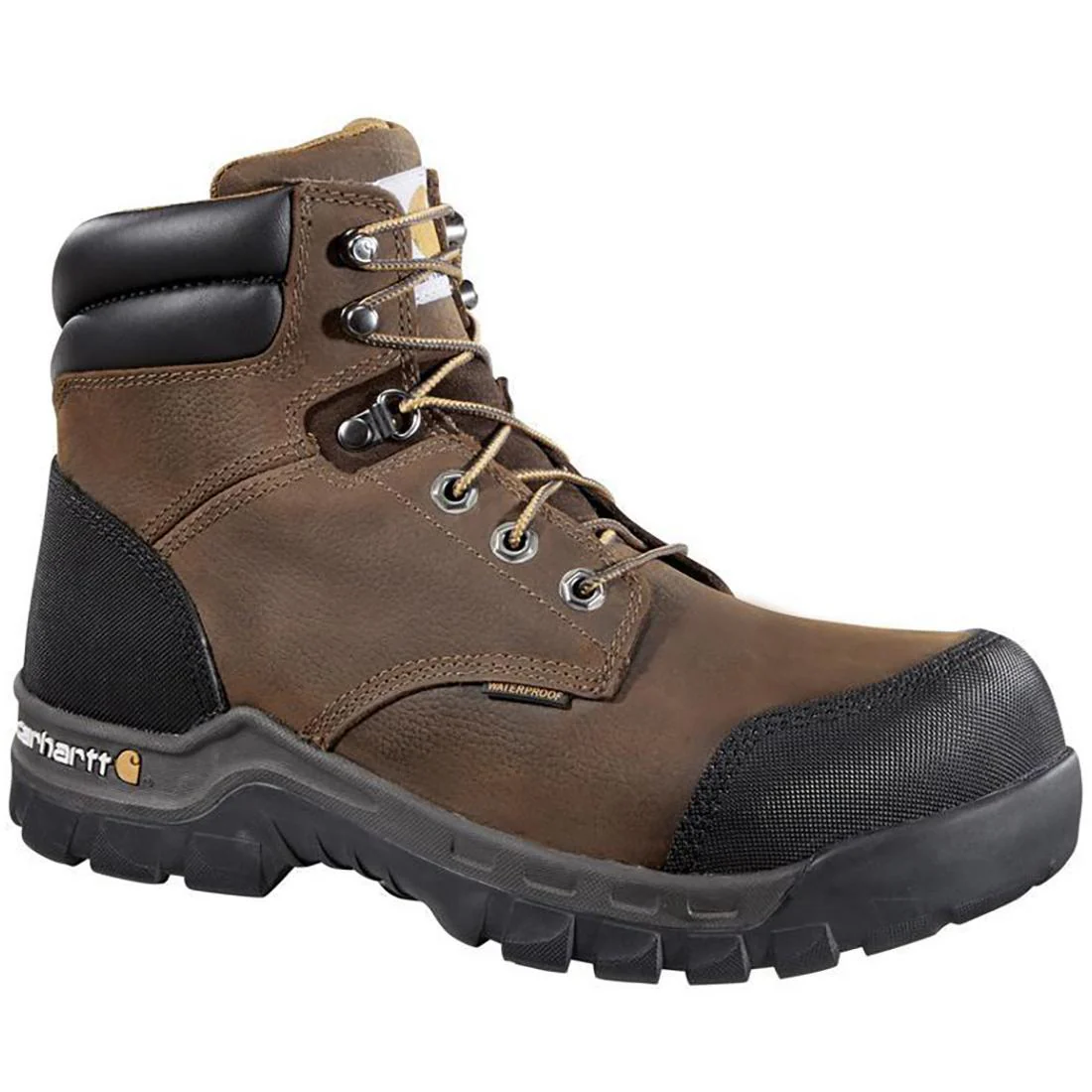 6" Rugged Flex Waterproof Composite Toe Work Boot Brown