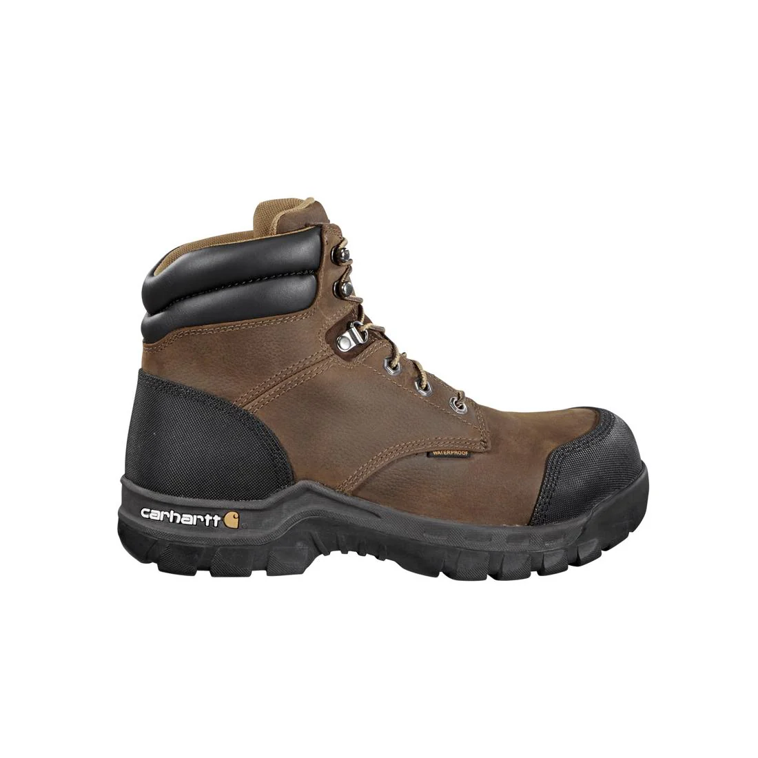 6" Rugged Flex Waterproof Composite Toe Work Boot Brown - Image 2