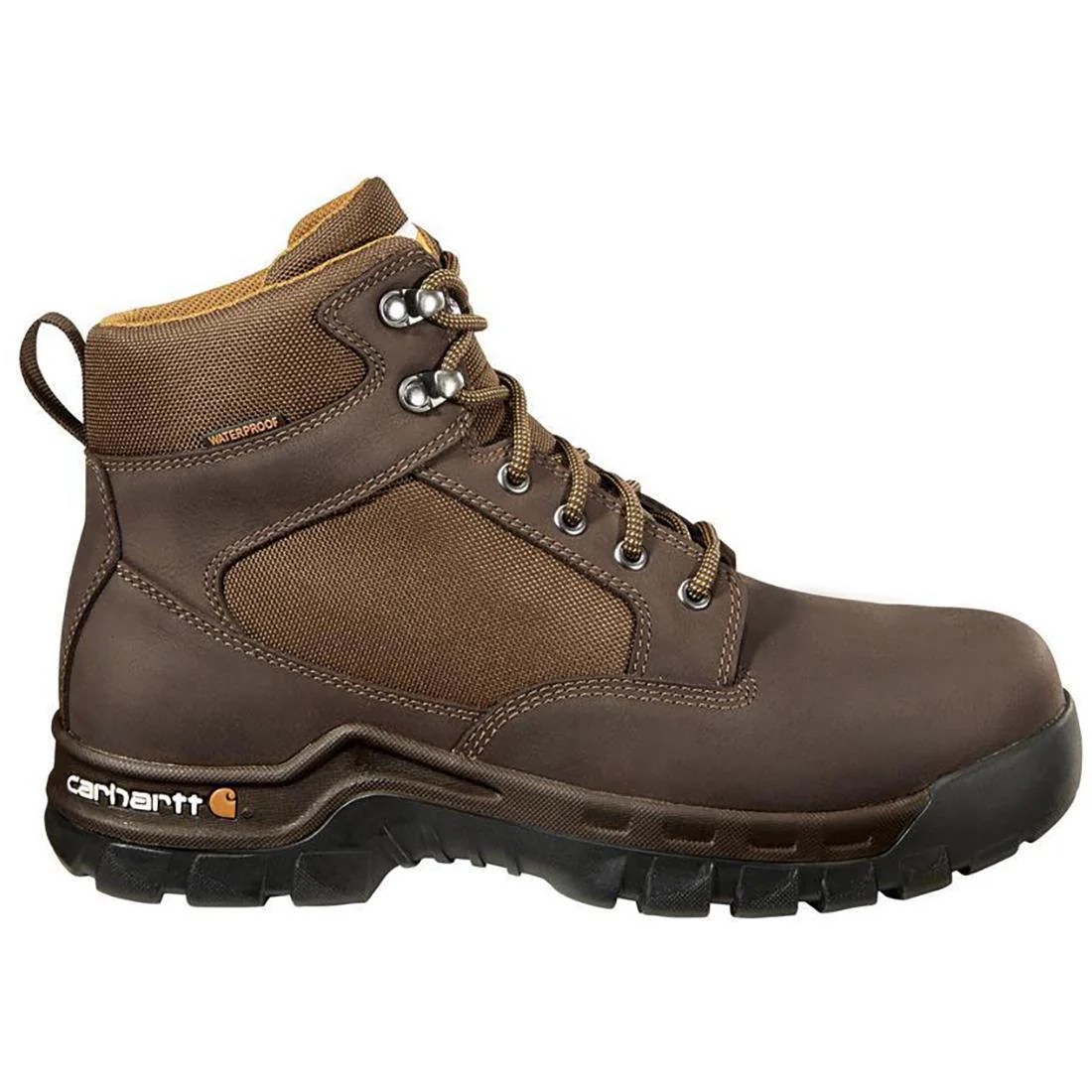 6" Rugged Flex Waterproof Steel Toe Work Boot Dark Brown