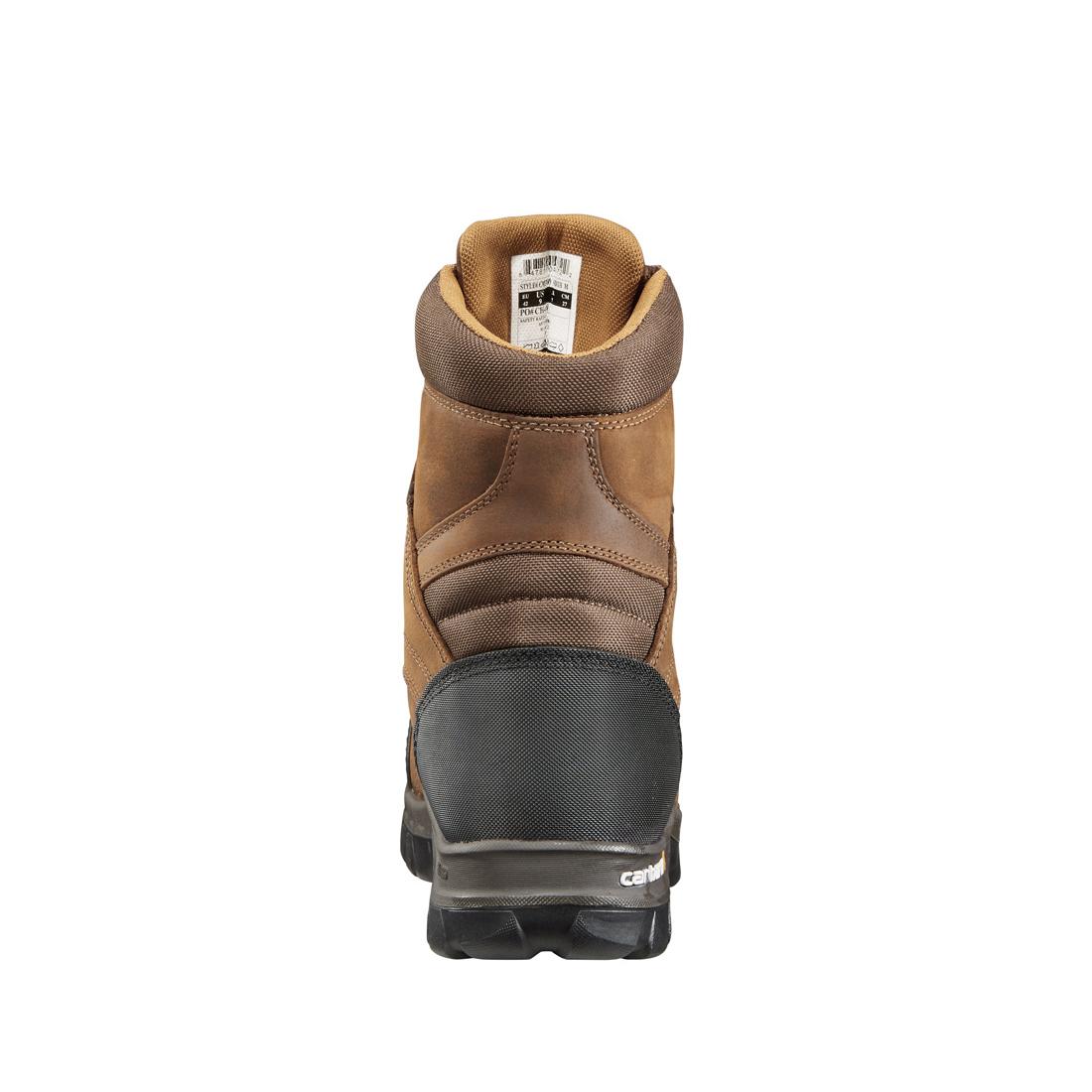 8" Rugged Flex Waterproof Insulated Composite Toe Work Boot Brown - Image 4