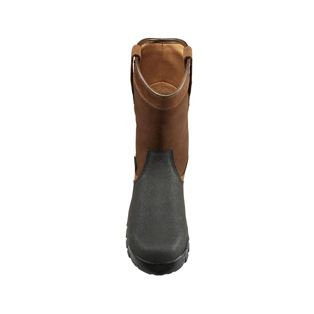 11" Rugged Flex Composite-Toe Waterproof MetGuard Wellington Pull On Work Boot Brown/Black - Image 4