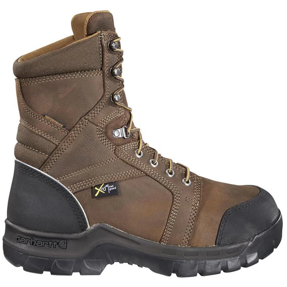 8" Rugged Flex Waterproof MG Composite Toe Work Boot Brown