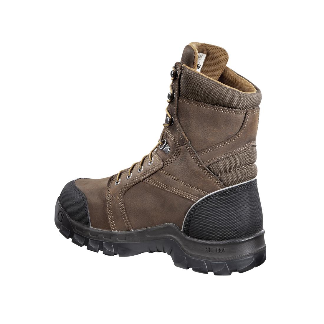 8" Rugged Flex Waterproof MG Composite Toe Work Boot Brown - Image 4