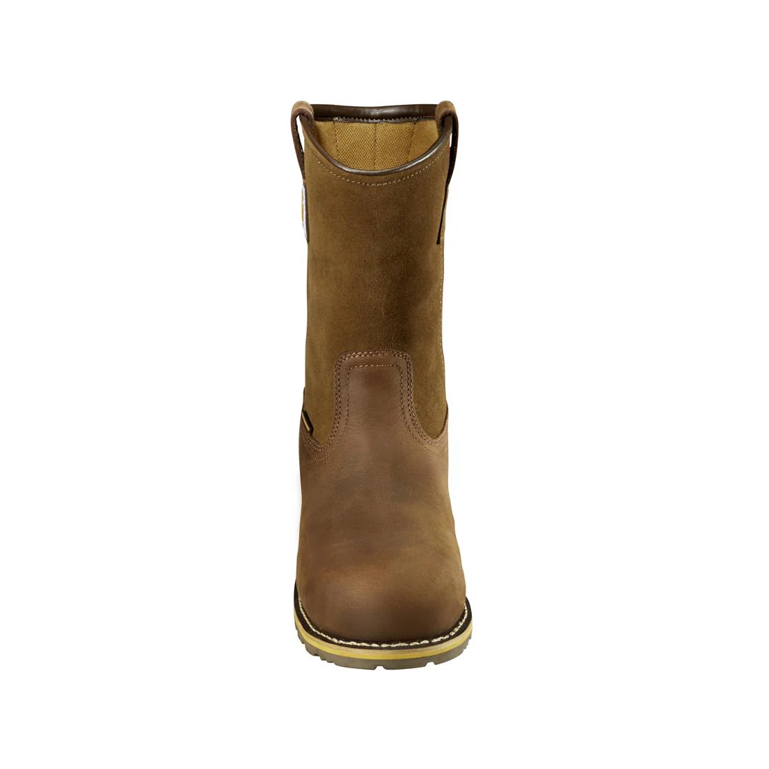 10" Traditional Welt Nano-Toe Waterproof Wellington Pull-On Work Boot Brown - Image 4