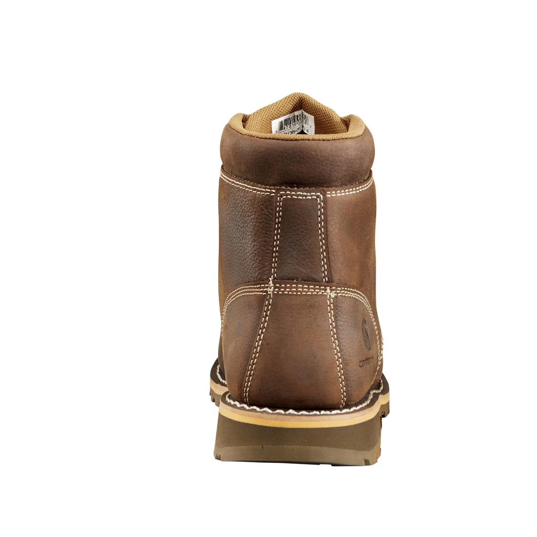 6" Traditional Welt Waterproof Moc Toe Soft Toe Boot Dark Brown - Image 4